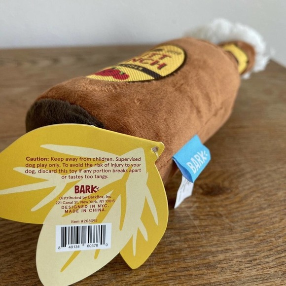 Bark Box Mutt Bunch Hard Cider Dog Toy Medium squeaker crinkle Fall New Pet Gift - Picture 6 of 7